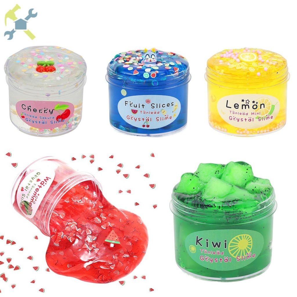 70ml Slime Kit คริสตัล Slime Kit Soft และ Non-Sticky Fluffy Slime ของเล่นสําหรับเด็กความเครียดบรรเทา