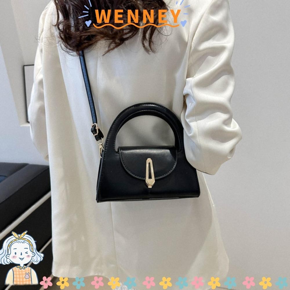 กระเป๋าสะพายไหล่ WANNENY กระเป๋าใต้วงแขนย้อนยุคอินเทรนด์ 2026 Casual ความจุขนาดใหญ่ Commuting Bag Lady