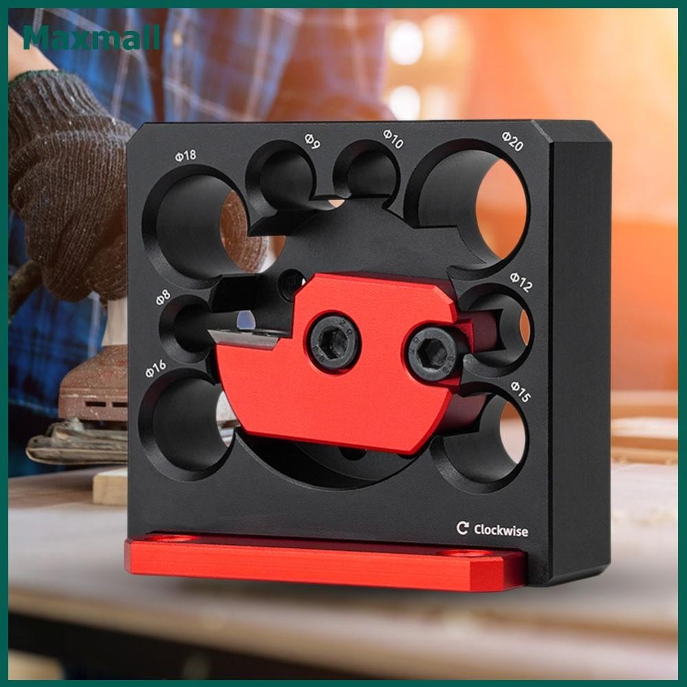 Maxmall Adjustable Dowel Maker Jig 8-20mm 5/16-3/4 พร้อมใบมีดคาร์ไบด์สว่านไฟฟ้ามิลลิ่ง Dowel Round Rod เสริมงานไม้เครื่องมือ