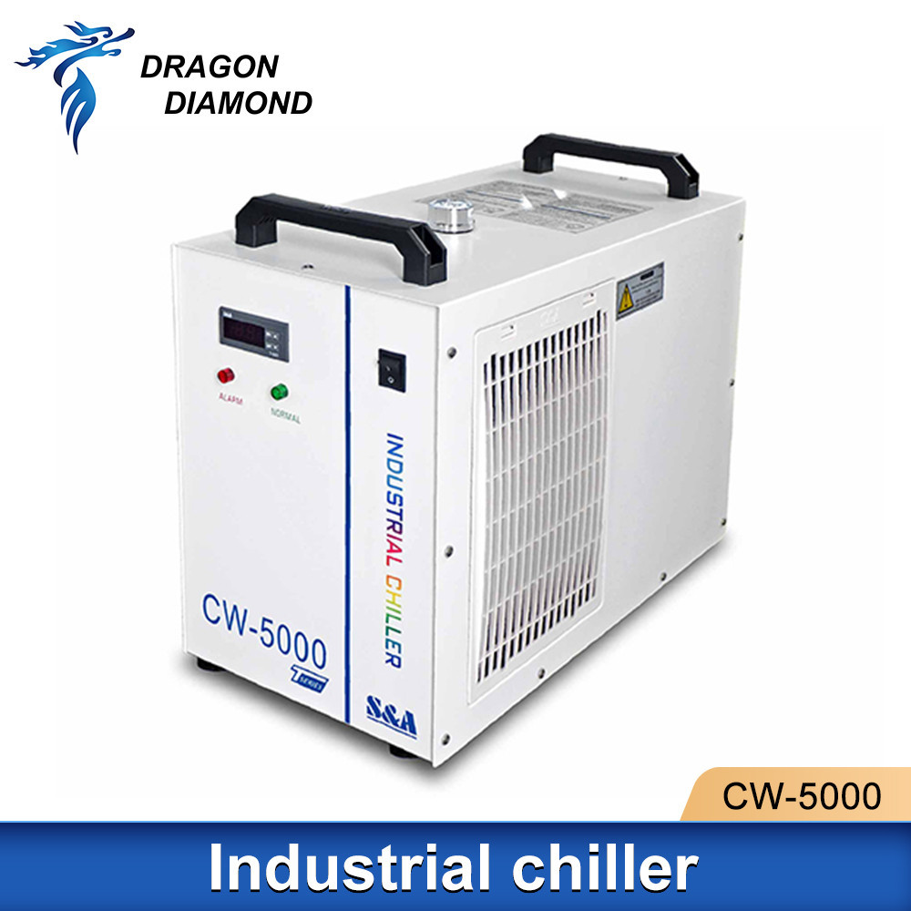 S & A CW5000 อุตสาหกรรม Water Chiller สําหรับ Co2 เลเซอร์แกะสลักเครื่องตัด Cooling 80W 100W เลเซอร์ห