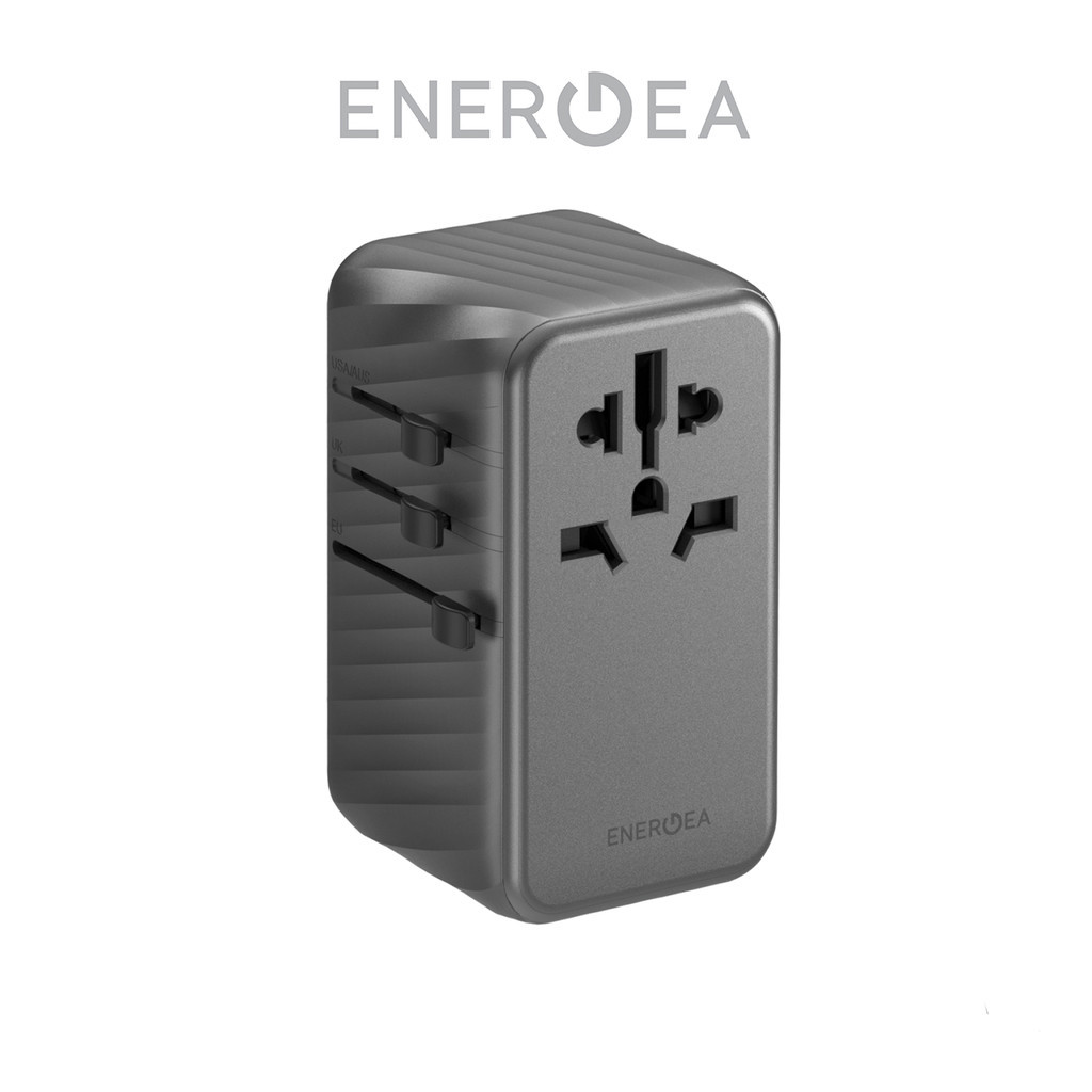 ENERGEA TravelWorld Adapter GaN120, 1A3C 120W - Gunmetal