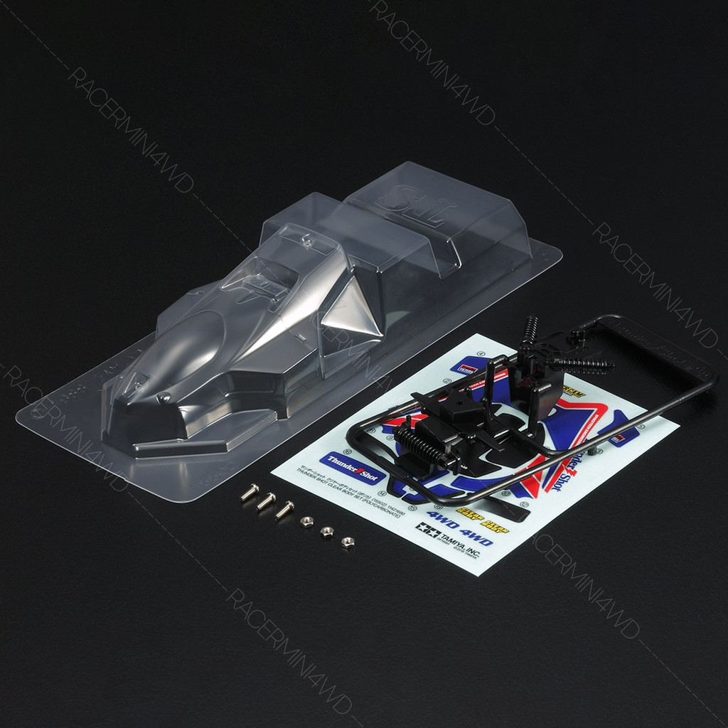TAMIYA 15502 GP.502 Thunder Shot Clear Body Set (Polycarbonate) บอดี้มินิโฟร์วีลทามิย่าแท้