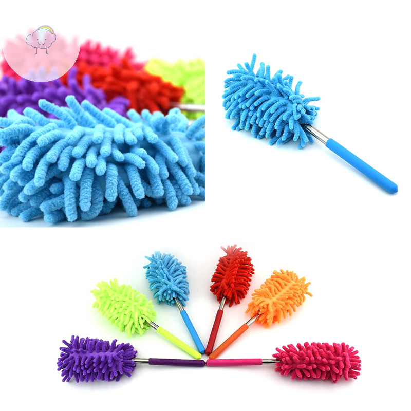 Twoe Retractable Soft Duster แปรงฝุ่นทําความสะอาดไม่สามารถสูญเสียผม Anti Dusg แปรง -สภาพเฟอร์นิเจอร์รถยนต์ทําความสะอาด TH