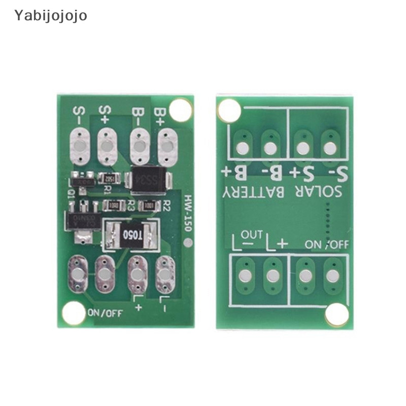 Yabijojojo แผงโซลาร์เซลล์อัตโนมัติหลอดไฟ LED สวิตช์ควบคุมเครื่องชาร์จโมดูลควบคุมการชาร์จใหม่