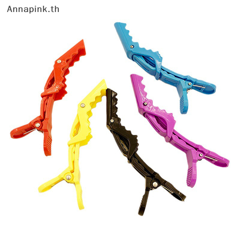 Annapink.th 5/10pcs พลาสติก Hairdressing Clamps Claw ส่วนคลิปจระเข้ตัดผมสําหรับ Salon จัดแต่งทรงผมอุปกรณ์เสริมผม Hairpin EN ราคา ถูกที่สุด ดีลบีเคเค แกลเลอรีภาพที่ 2