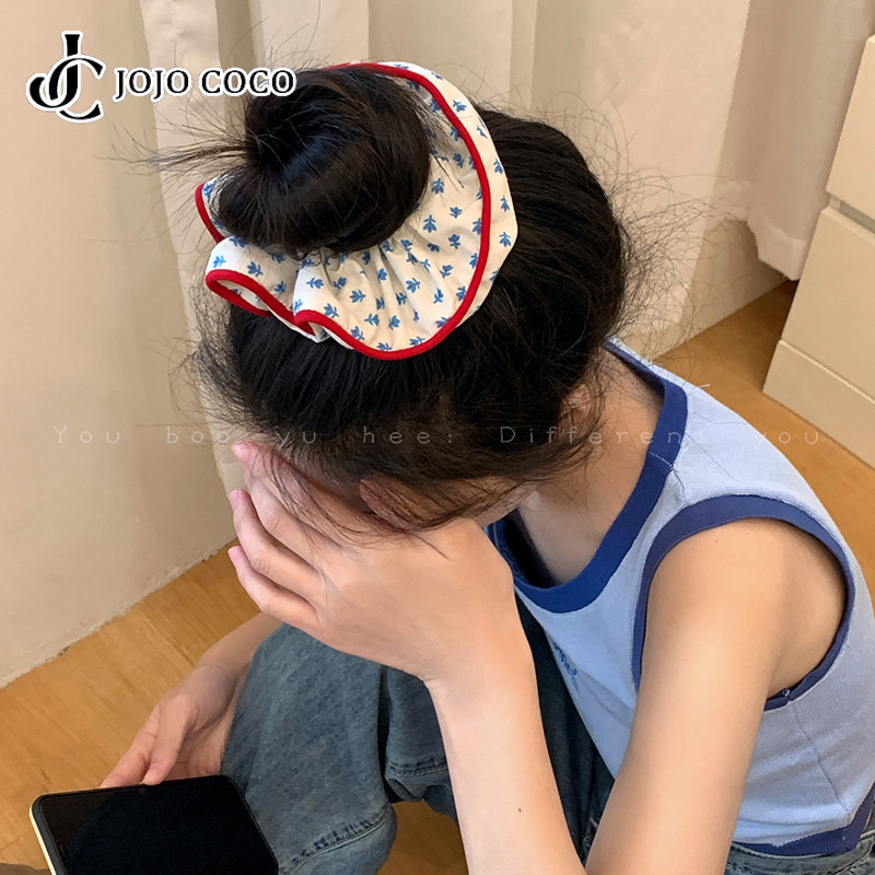 Jojo COCO แหวนลําไส้เชือกผมเกาหลีน่ารักสุภาพสตรี Simple Daily Hair Ties อุปกรณ์เสริม