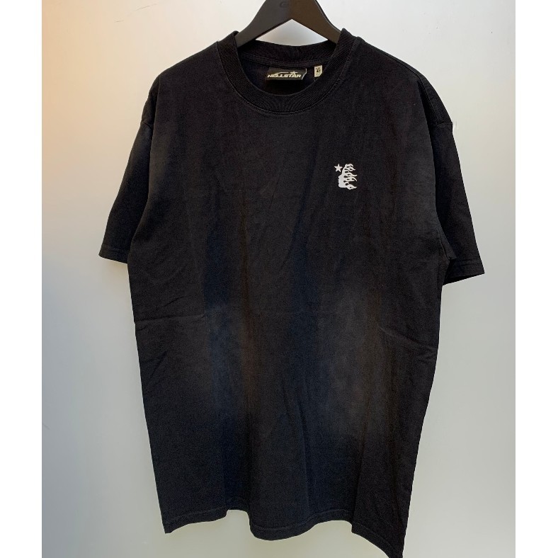 คุณภาพสูง Hellstar STUDIOS BASIC T-shirt เสื้อยืดแขนสั้นลิงสเปรย์สไตล์มินิมอล