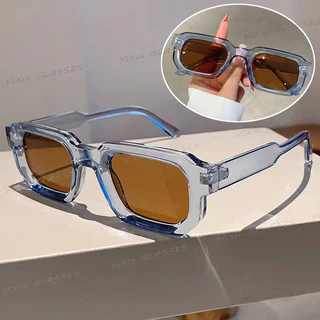 ยุโรปอเมริกัน Hip Hop Punk กรอบแว่นตากันแดดสําหรับผู้ชายผู้หญิงกลางแจ้ง UV Protection Retro แว่นตา Sun Shade สําหรับ Man ผู้หญิงแว่นตากันแดด