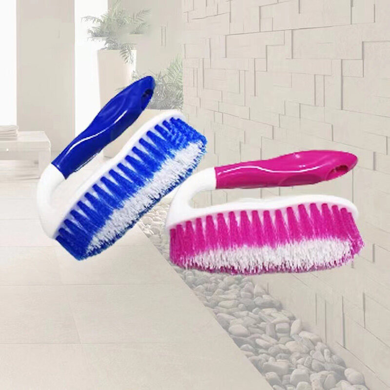 ZJ HOME แปรงทำความสะอาด ด้ามจับถนัดมือ ขัดอเนกประสงค์ แบบด้ามยาว ล้างห้องน้ำ ขัดพื้น