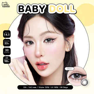 🔥คอนแทคเลนส์ ขนาดกลาง 💕Brown / Gray / Light Brown💕Baby doll (kittykawaii)