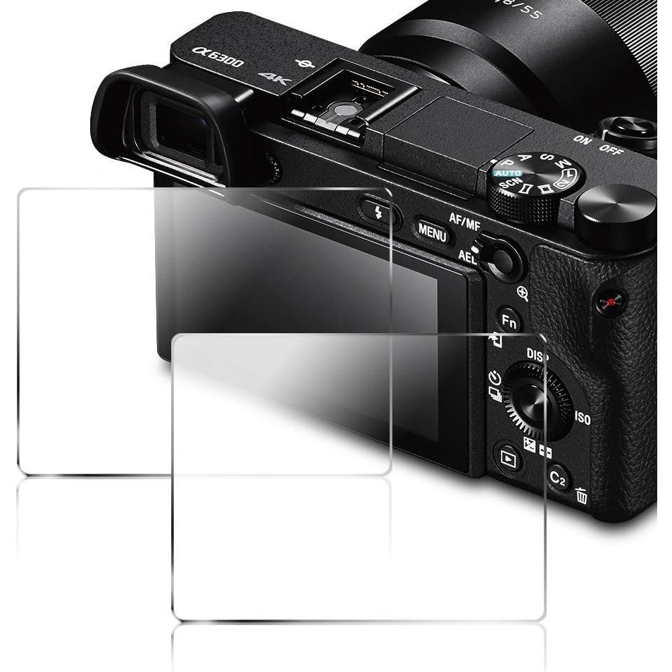กระจกนิรภัยป้องกันหน้าจอสําหรับ Sony A6400 A6300 A6000 A5000 NEX-7/6/5 A9 A77 A7R A7 A7s A7II A7III ZV1 RX10 RX100 II III IV