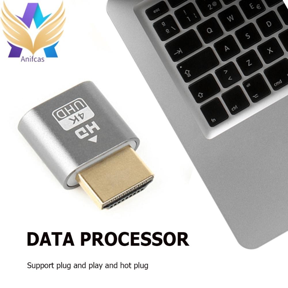 4k HDMI-เข้ากันได้กับ Dummy Plug Headless Display Adapter อะแดปเตอร์แสดงผลเสมือน