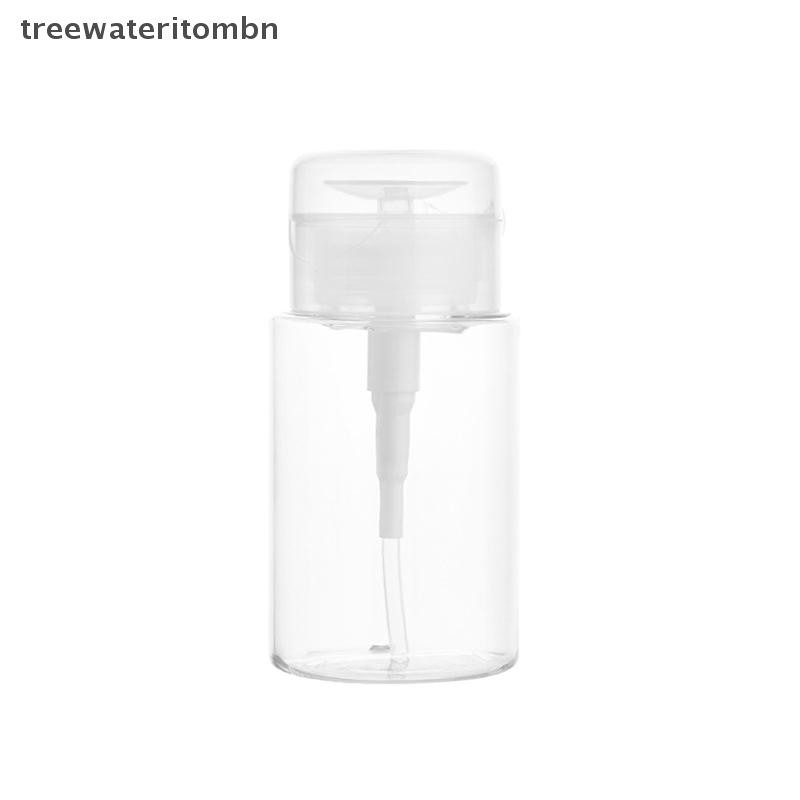 Tt 100/150/200ml แบบพกพาขวดรีฟิลพลาสติกเปล่ายาทาเล็บ Remover แอลกอฮอล์กดของเหลวปั๊มขวด mbn