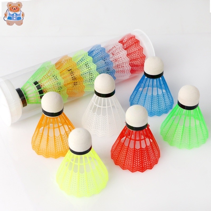 12 ชิ้น/เซ็ตที่มีสีสันลูกขนไก่แบดมินตันโฟมบอลกีฬาสันทนาการเกม ใช่ ราคา ถูกที่สุด ดีลบีเคเค