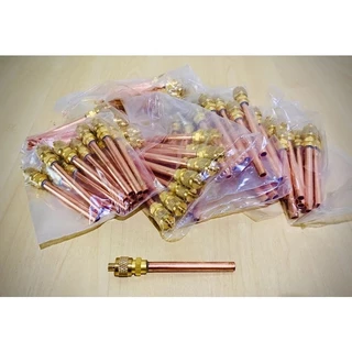 ศรน้ำยาแอร์ ตู้เย็น วาล์วศร เติมน้ำยา Access valve 1/4" ตู้แช่ ตู้เย็น แอร์ ท่อทองแดงยาว 90mm,45 mm.