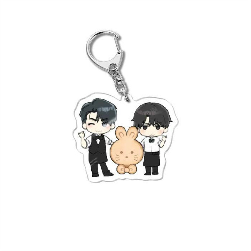 พวงกุญแจ Standee Model BL Manhwa Payback Character Joon Jay Yoo Han Study and Work Desk Decorative