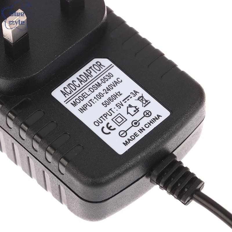 Bluestyle 1 PC คุณภาพสูง 5V 3A Micro USB AC/DC Power Adapter AU EU UK US Plug Charger Supply 5V3A สําหรับ Pi Zero แท็บเล็ตพีซีใหม่