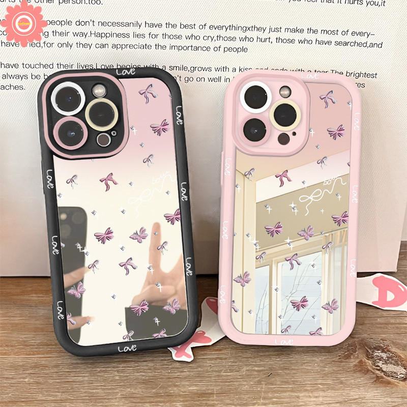 หวานน่ารัก Bow Knot สําหรับ Samsung A36 A56 A26 A16 A15 A12 A05 A06 A13 A05s A14 A16 A54 A35 A24 A52 A51 A32 A22 A02s A03 A50s Dreamy A03 A03 A50s A03 A50s A03 A50s Dreamy กรณีผีเสื้อ