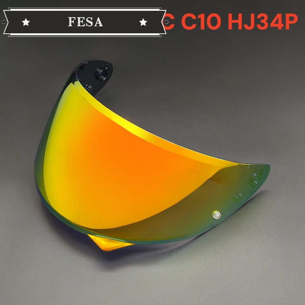 หมวกกันน็อครถจักรยานยนต์ Visor สําหรับ HJC C10 HJ34P เปลี่ยน Anti-UV Anti-Scratch กันฝุ่นลม Shield ร