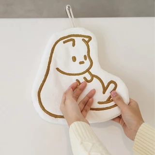 🏷️[Home] ผ้าเช็ดมือ cat ⭐ สไตล์เกาหลี ผ้าขนหนูมือ หนานุ่ม อเนกประสงค์ทำความสะอาด ลายขี้ริ้วน่ารัก⭐