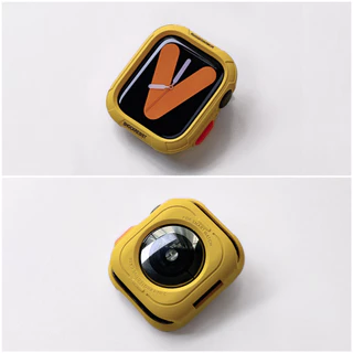 กันชนซิลิโคนนุ่ม สําหรับ Apple Watch 10/9/8/7/6/SE/5 กันตกด้าน รองรับ 40/41/42/44/45/46 มม. รุ่นที่รองรับ