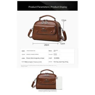 Retro แฟชั่นผู้หญิงกระเป๋าสี่เหลี่ยมเล็ก All-Match Commuter กระเป๋าสะพายแบบพกพาสุภาพสตรีแบบพกพาไหล่กระเป๋า Messenger
