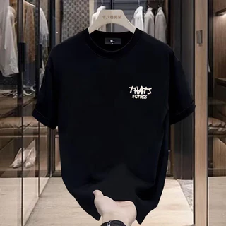 (จัดส่งตลอด 24 ชั่วโมง)Fanfei เสื้อยืดผู้ชายผู้หญิงฯลฯ สามข้ามสองด้านพิมพ์หนักผ้าฝ้ายแท้แขนสั้นชายหญิงท็อปส์