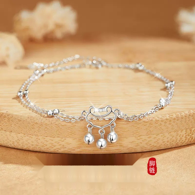 Safe Ruyi Lock Ball Anklet กําไลข้อเท้ากระดิ่ง