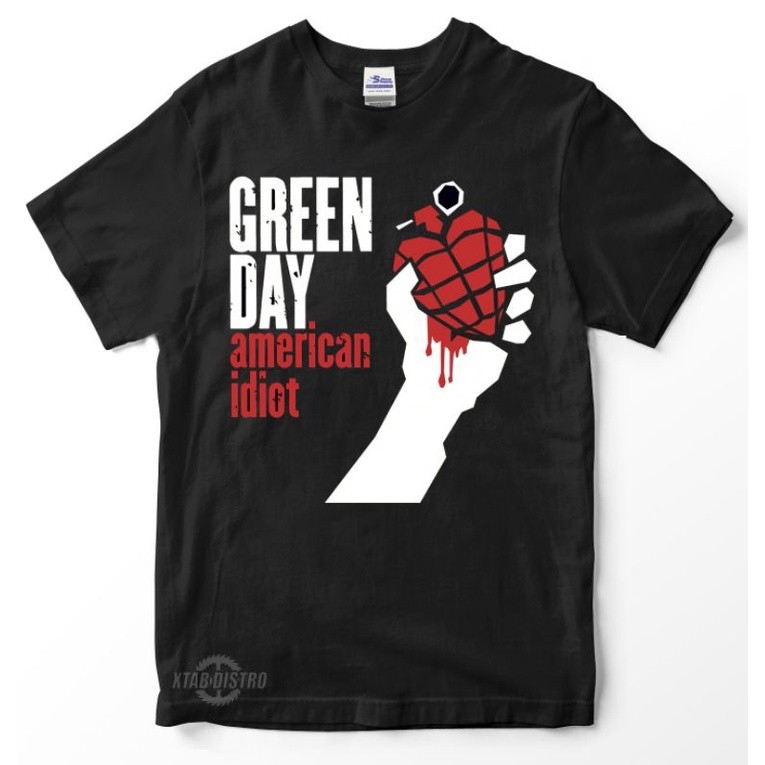 พิมพ์ลาย Greenday AMERICAN IDI * เสื้อยืดลาย T Punk สไตล์ Melody พรีเมี่ยม