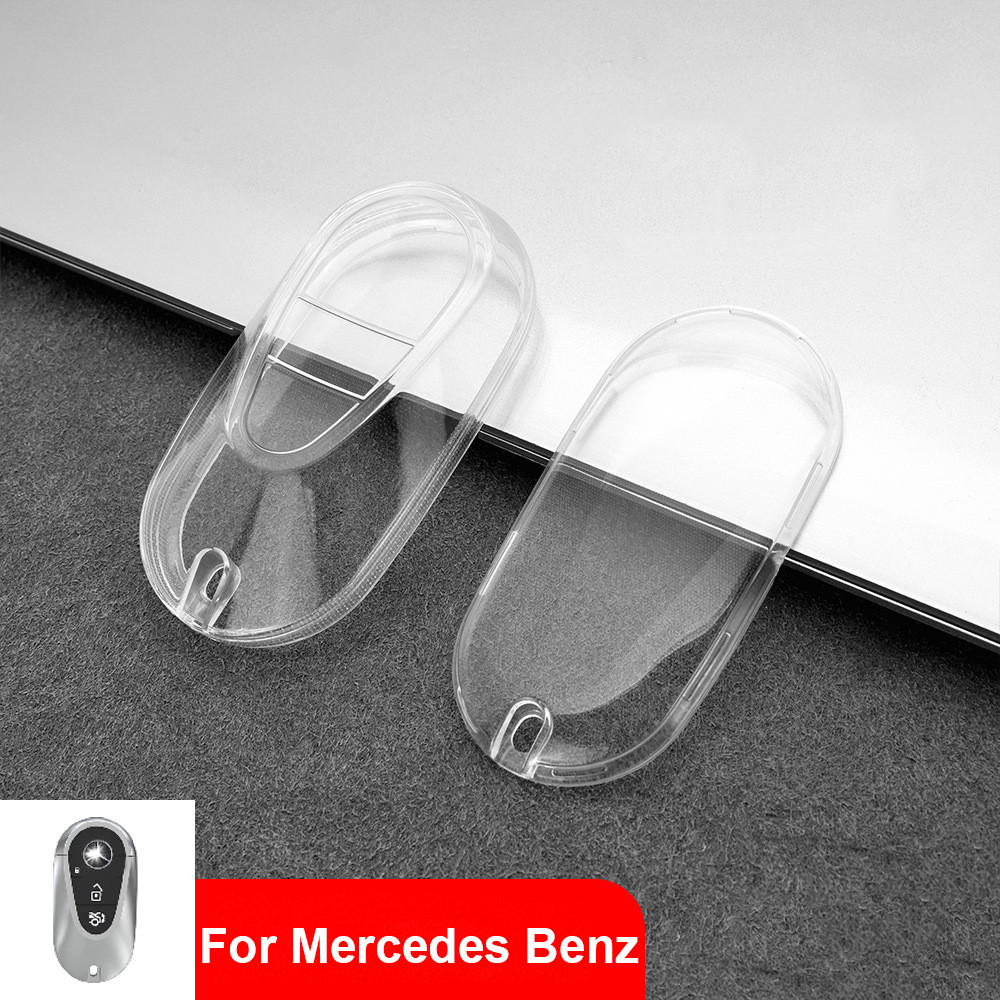 TPU Clear กุญแจรถ Fob House สําหรับ Benz C/S Class GLC EQC W206 W223 X254 V295 V297 อุปกรณ์เสริม