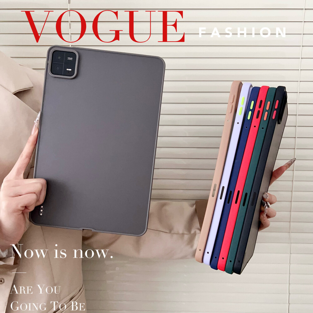 ปลอกเคสแข็งเข้ากันได้กับ Xiaomi Pad 5 6 6s 7 Pro Mi Pad6 Redmi Pad SE 11 "2023 8.7 2024 ปกหนังที่เป็นมิตรโปร่งแสง Desert Gold
