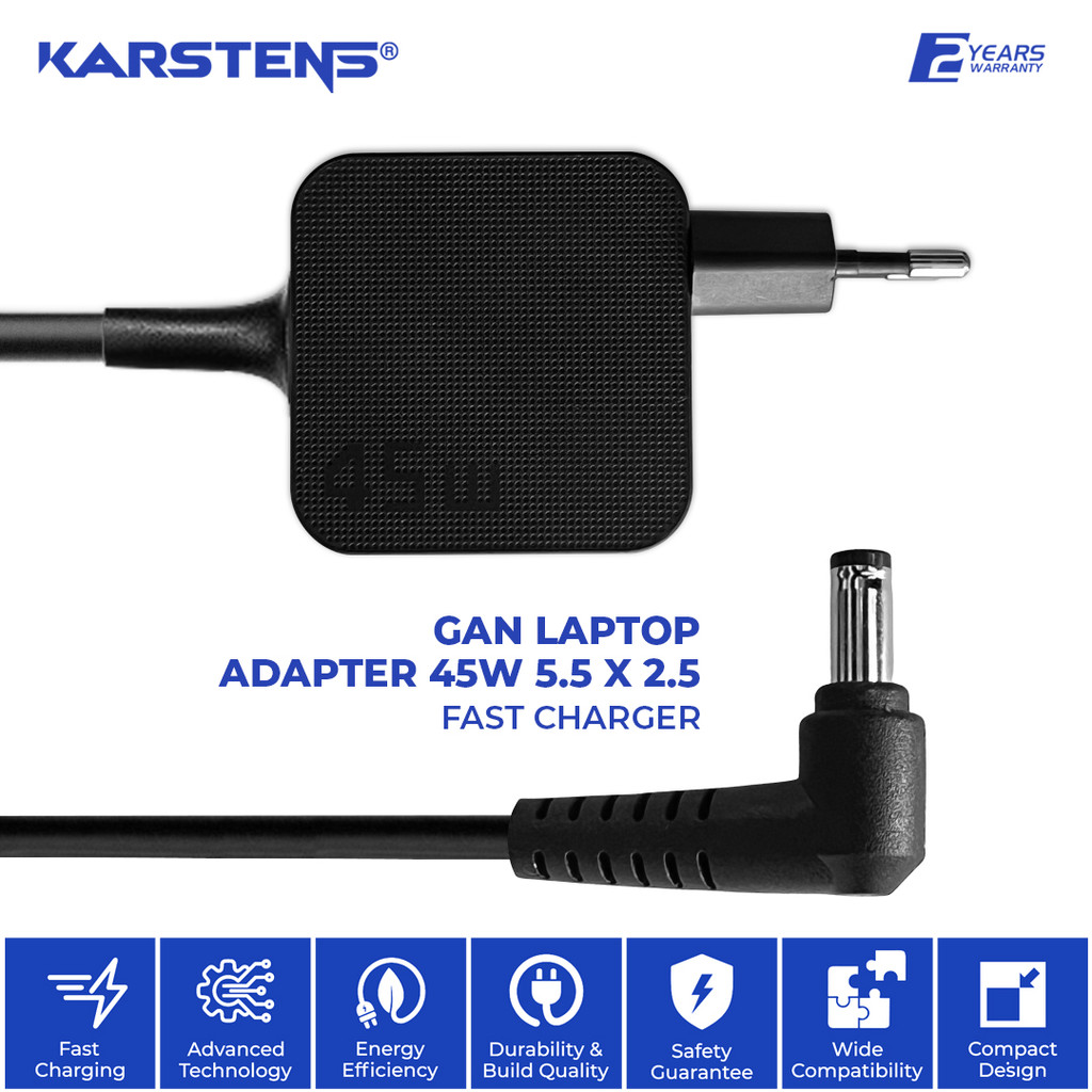KASTENS GAN 45W CHARGER ADAPTER (5.5X2.5)