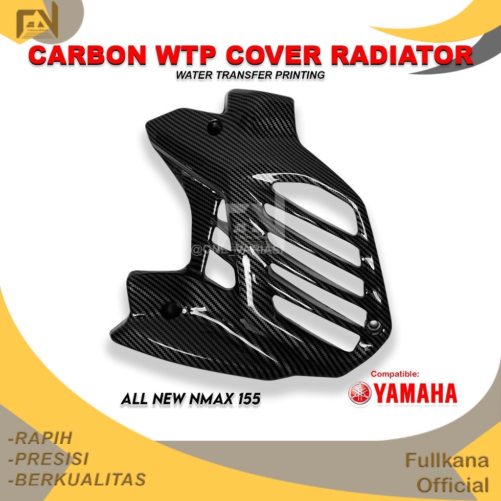 FULLKANA CARBON - NMAX NEW CARBON RADIATOR COVER / คุณภาพใหม่ทั้งหมด NMAX CONNETED CARBON RADIATOR C