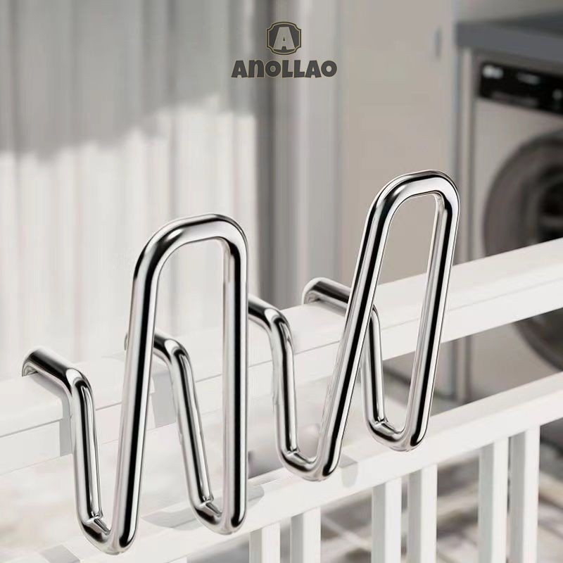 ตะขอสแตนเลส ตะขอระเบียง ตะขอแขวนรองเท้า ขอเกี่ยวหน้าต่าง ใช้ได้กับ ราวระเบียง ราวแขวนระเบียง✨Anollao - รูปที่ 6