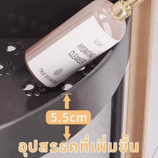 BHQ 3/4/5ชั้น ชั้นวางของในห้องน้ำ ชั้นวางของเข้ามุม มีล้อเลื่อน กันน้ำกันขึ้นรา แข็งแรงทนทาน