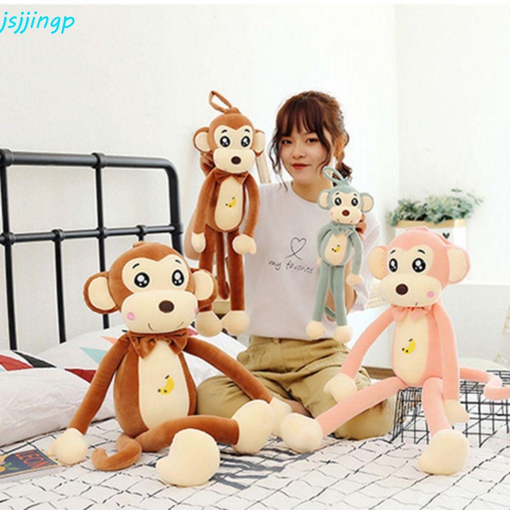 Jsjjingp ตุ๊กตาลิงการ์ตูน 40-55 ซม. ผ้าฝ้าย PP นุ่ม ของขวัญเด็ก