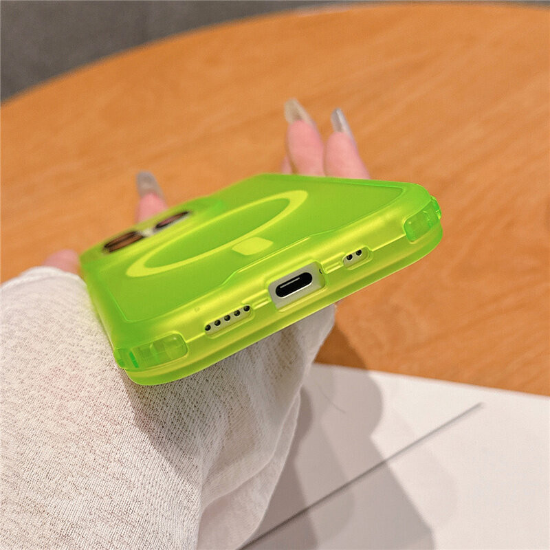 ถอดออกได้3 ใน 1ลูกอมสีโปร่งแสงแม่เหล็กกรณีโทรศัพท์สําหรับ ไอโฟน 16 11 12 13 14 15 มือโปร สูงสุด 15 14 16บวกกันกระแทกกันชนนุ่มปลอก เคลือบ พีซี ปกหลัง - รูปที่ 4