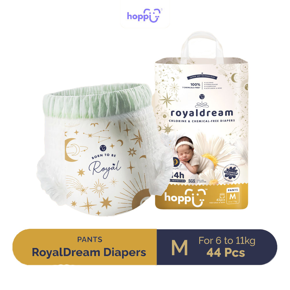 Hoppi Royal Dream Diaper Pant M (42 แพ็ค)