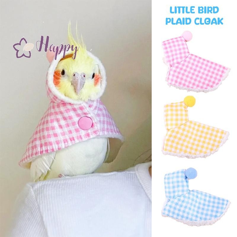  นกแก้วเสื้อคลุมแฟชั่นดอกไม้พิมพ์นกคลุมด้วยผ้าเคปสัตว์เล็กเครื่องแต่งกายพรรคคอสเพลย์ภาพ พี เชือก เสื้อผ้านกอุปกรณ์สัตว์เลี้ยงขาย