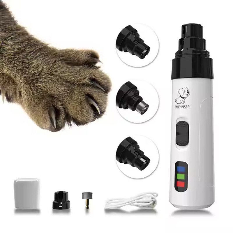 เครื่องบดเล็บสุนัขไฟฟ้า Puppy Cat กรรไกรตัดเล็บ Professional Pet Grooming Gadget