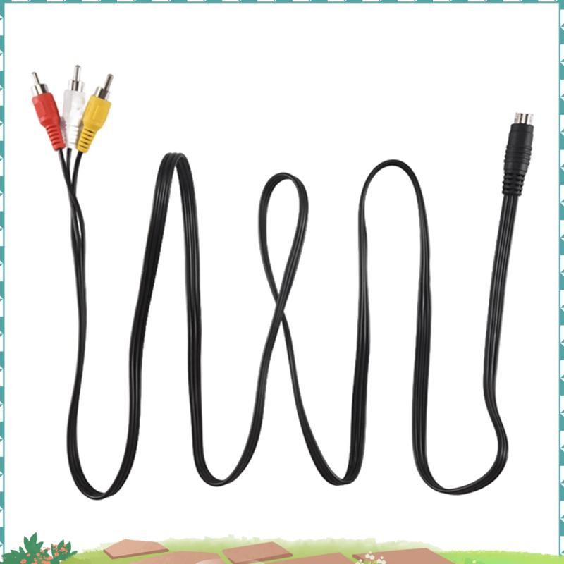 Super 1.5M 4.9ft 3 Male to 4 Pin S-Video Male TV PC Conversion Cable