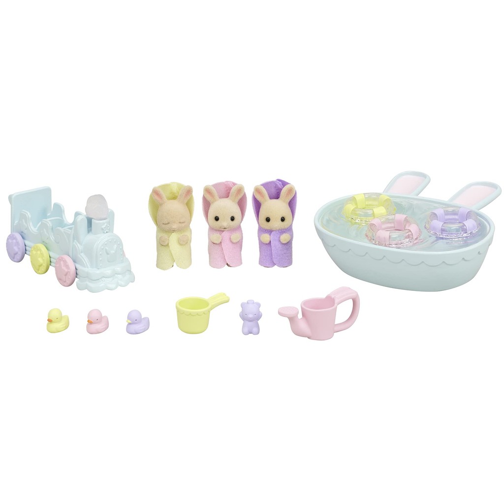 Sylvanian Families Doll/Furniture Set [Milk Rabbit Mitsugo-chan's Favorite Bath Set] DF-22 ST Mark C