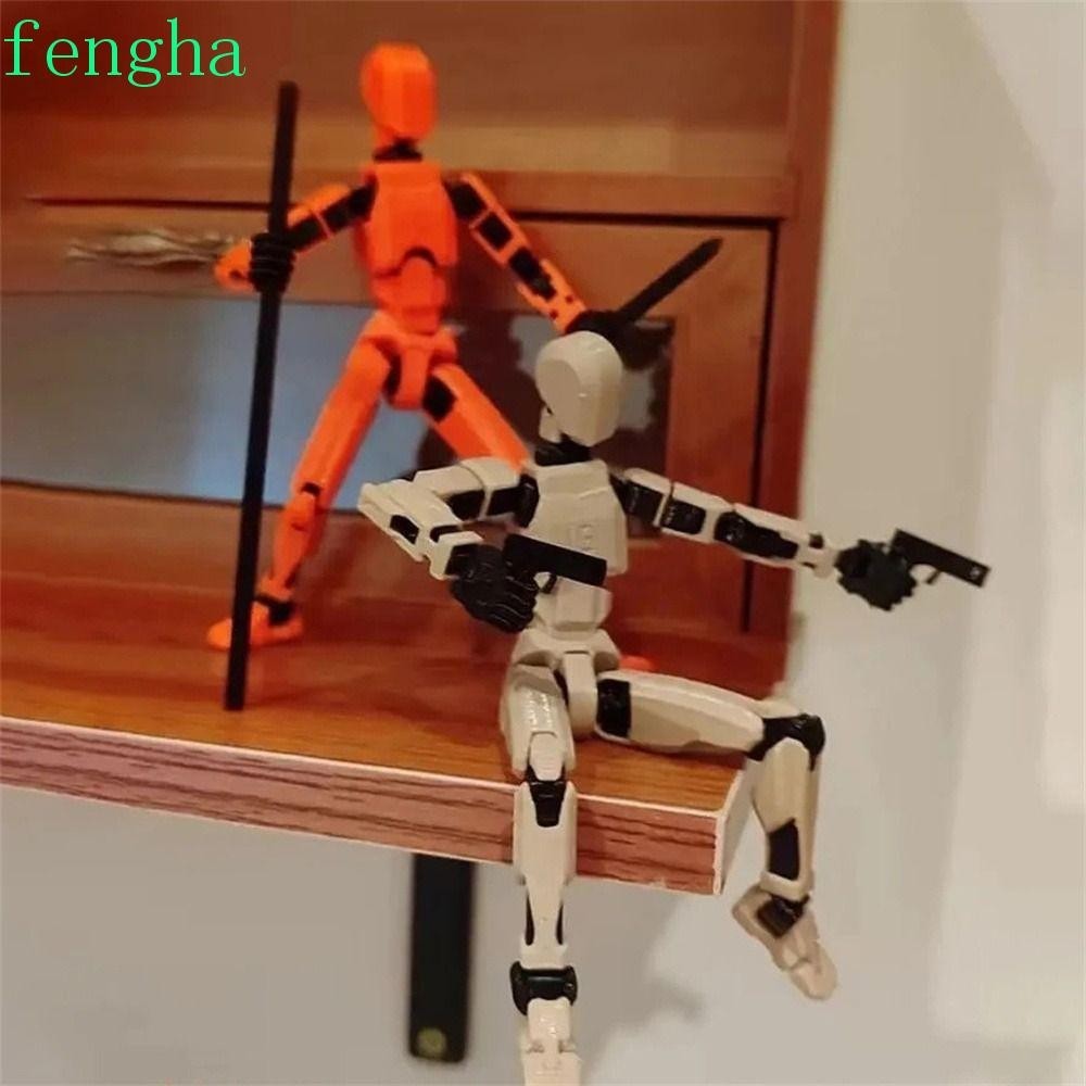 Fengha หุ่นยนต์ฟิกเกอร์ หุ่นยนต์ 3D ขยับได้ หลายข้อต่อ 13 โมเดล ของเล่นแปลกใหม่ ของขวัญ สําหรับแม่ และเด็ก