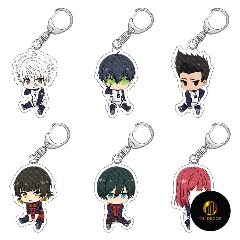 Blue Lock Isagi Nagi Meguru Chigiri Reo Sae Itoshi Rin Baro 4 พวงกุญแจกระเป๋าเป้สะพายหลังอุปกรณ์ตกแต