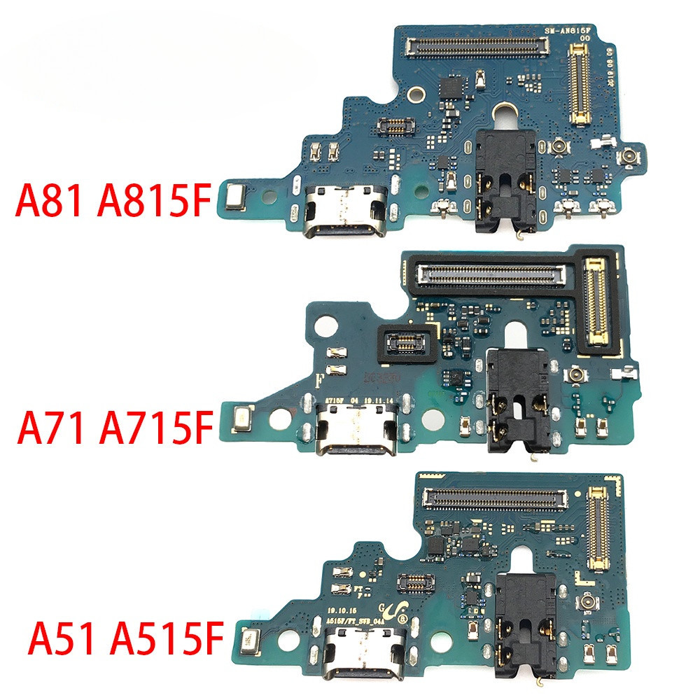 พอร์ตชาร์จ USB ปลั๊กบอร์ดเชื่อมต่อสายเคเบิลอ่อน สําหรับ Samsung Galaxy A51 A515F A71 A715F A81 A815F