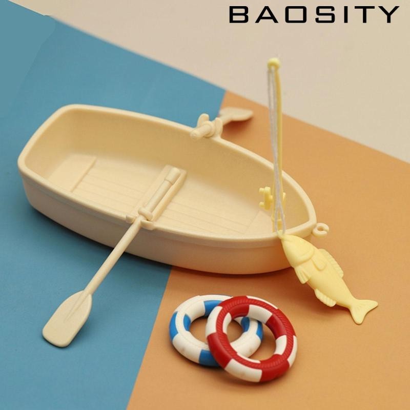 [Baosity] อุปกรณ์ตกปลา และว่ายน้ํา ทรงกลม ขนาดเล็ก สําหรับบ้านตุ๊กตา