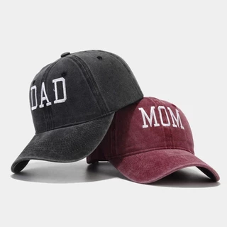 หมวกเบสบอลหมวกกันแดดแบบปรับได้ Unisex ,DAD MOM, เดินทางกลางแจ้งสําหรับผู้ชายผู้หญิง CAOE103