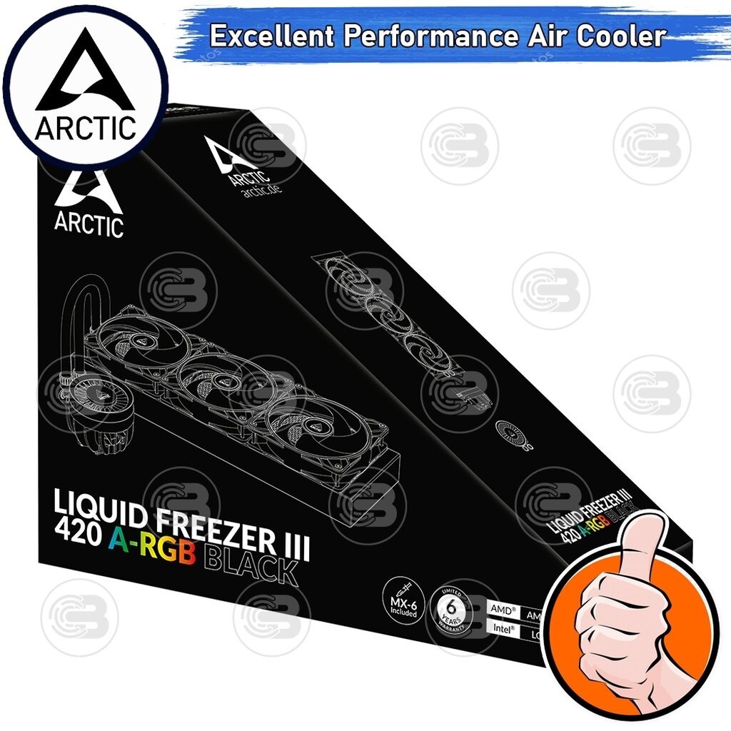 [CoolBlasterThai] ARCTIC Liquid Freezer III 420 A-RGB Black (All-In-One CPU Water Cooler) (LGA1851/1700/AM5/AM4)
