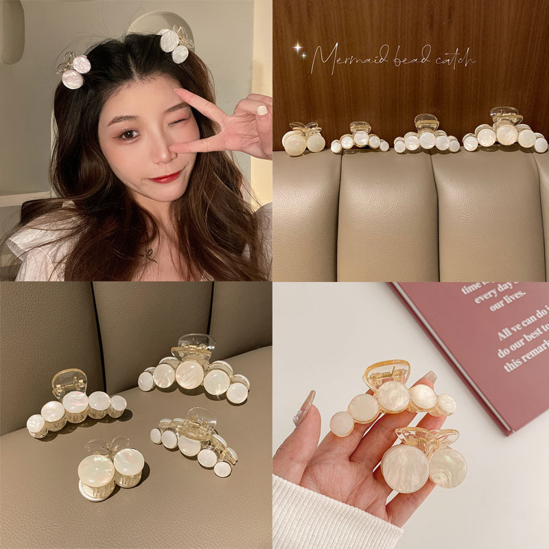 กิ๊บติดผม สีขาว แวววาว อะซิติก กิ๊บติดผม สําหรับผู้หญิง ฤดูร้อน