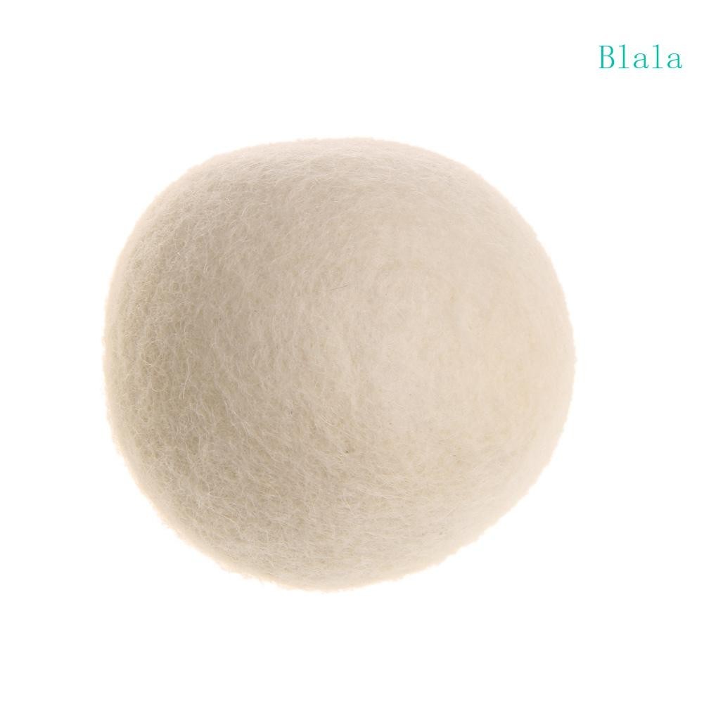 Blala เครื่องเป่าขนสัตว์ 1x7 ซม. ลูกบอลอบแห้ง ผ้านุ่ม Luandry Home Washing สีขาว